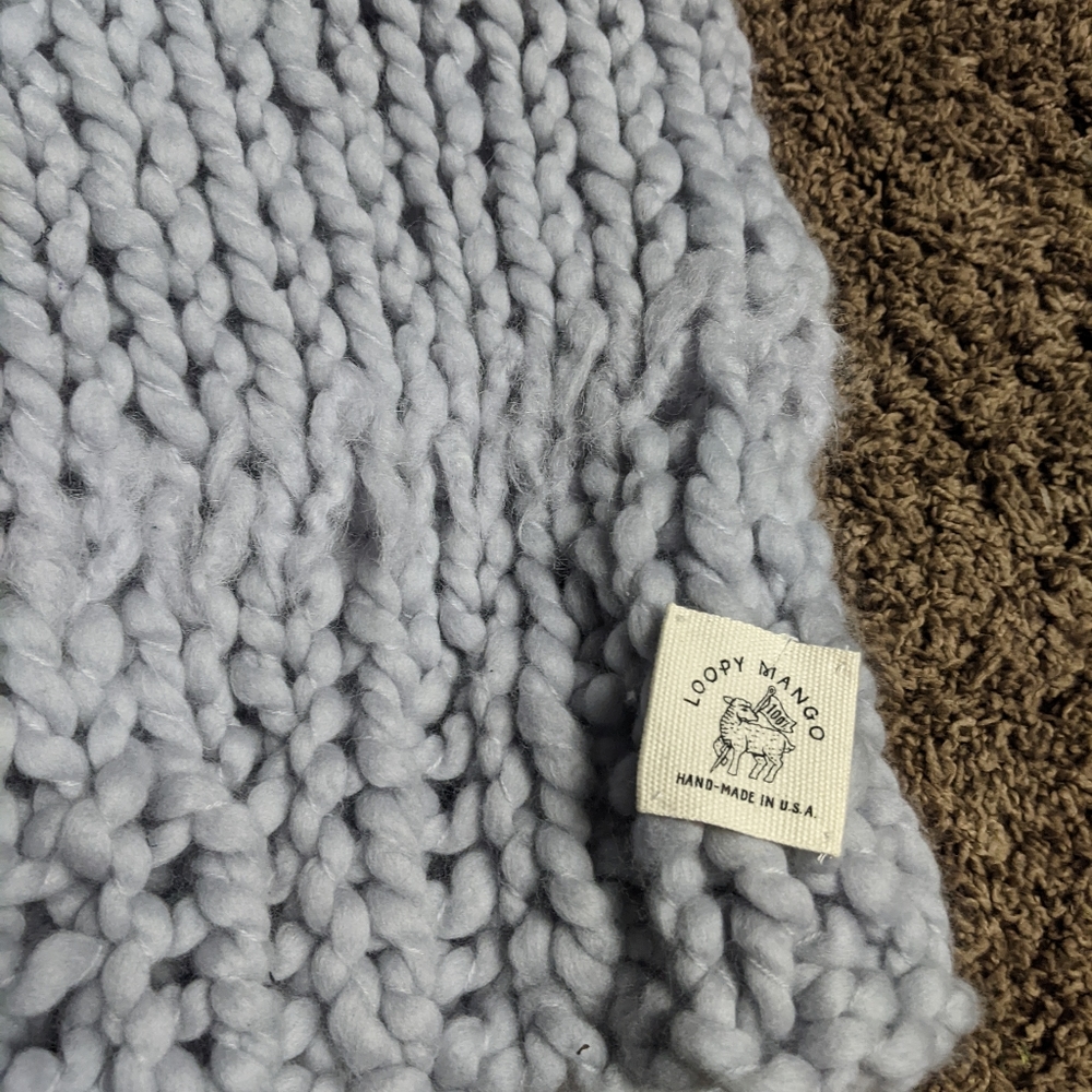 Loopy mango x free people chunky knit scarf